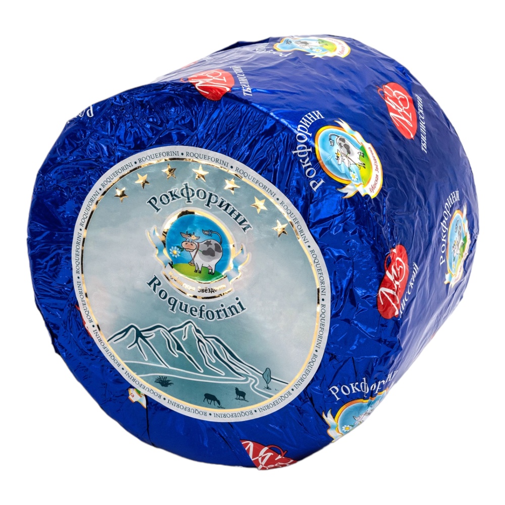 картинка Сыр с голубой плесенью "Рокфорини" (Круг 2,5 кг) от ТД Гурман