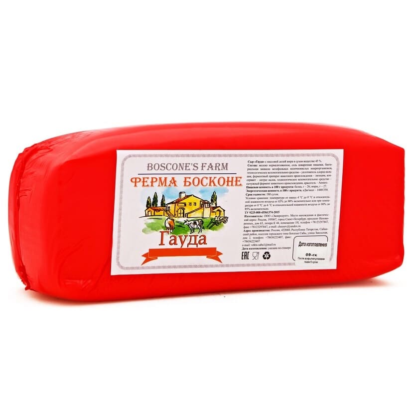 картинка Гауда сырный продукт "Ферма Босконе" от ТД Гурман
