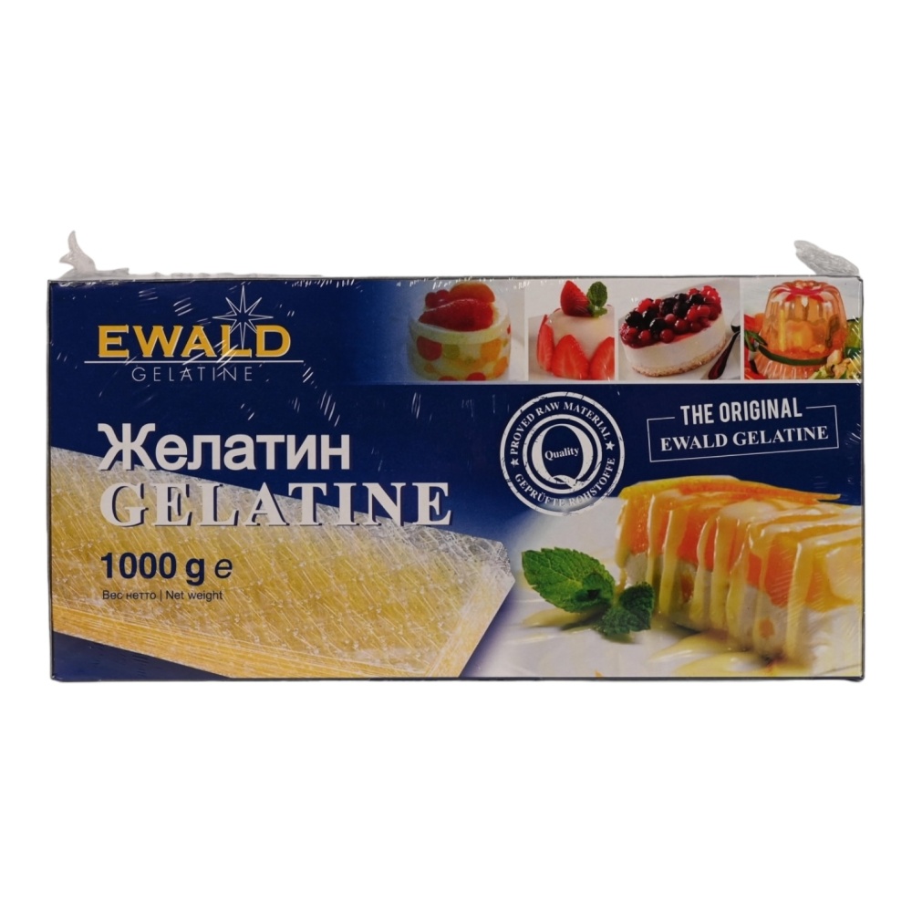 картинка Желатин листовой Ewald 140+Блюм (1000 гр) Германия от ТД Гурман