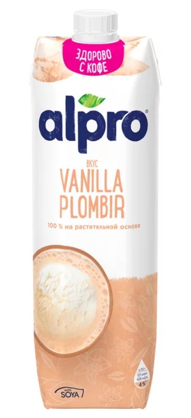 картинка Напиток соевый со вкусом ванильного пломбира ALPRO (1л) от ТД Гурман