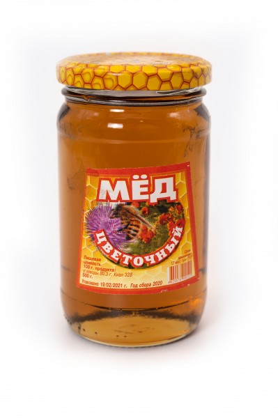 картинка Мёд цветочный (500 гр) от ТД Гурман
