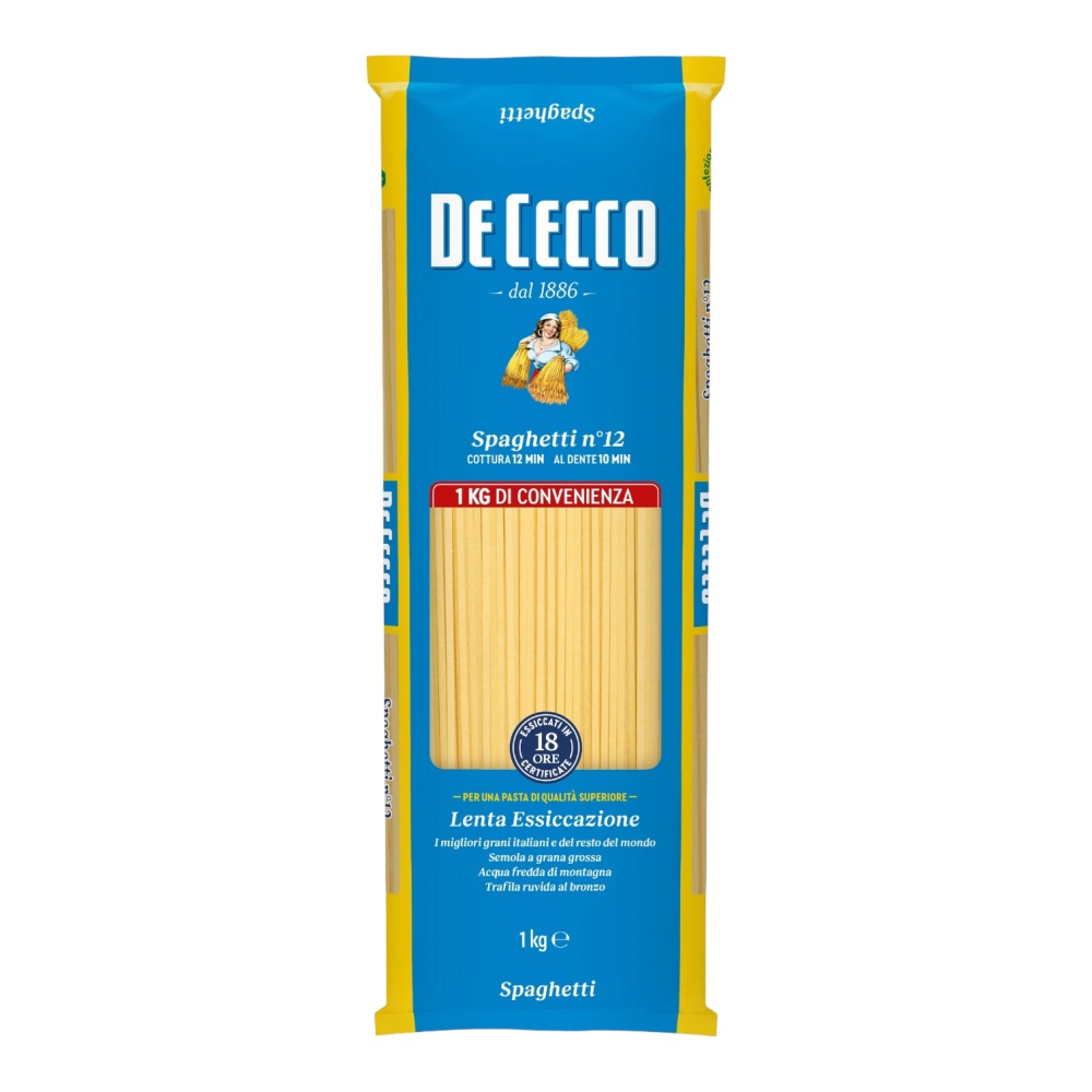 картинка Спагетти № 12 "De Cecco" (1 кг) от ТД Гурман