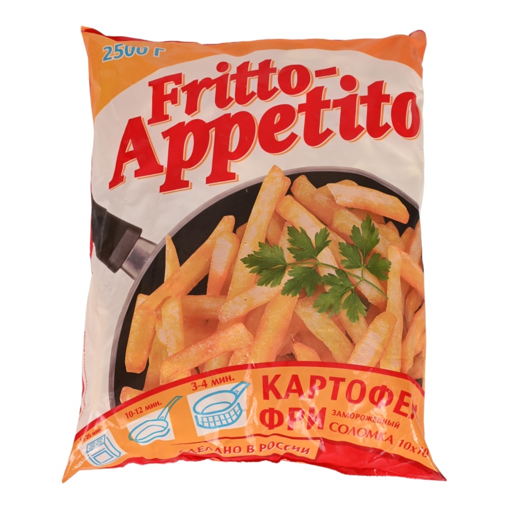 картинка Картофель фри Fritto-Appetito 10*10  (2.5 кг) от ТД Гурман