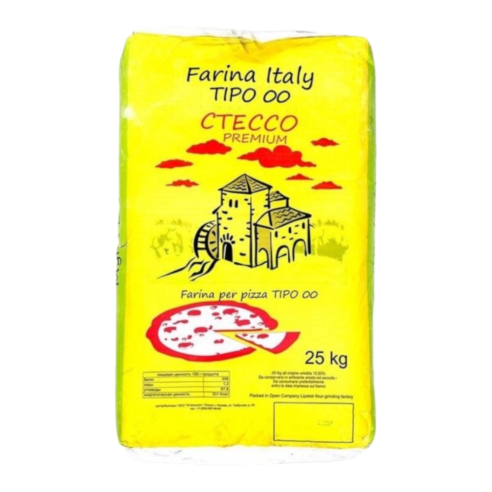 картинка Мука для пиццы из мягких сортов "СТЕССО" (25 кг) от ТД Гурман