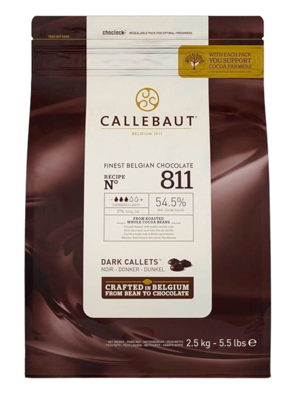 картинка Шоколад темный Callebaut 54,5% в галетах (2,5 кг) от ТД Гурман