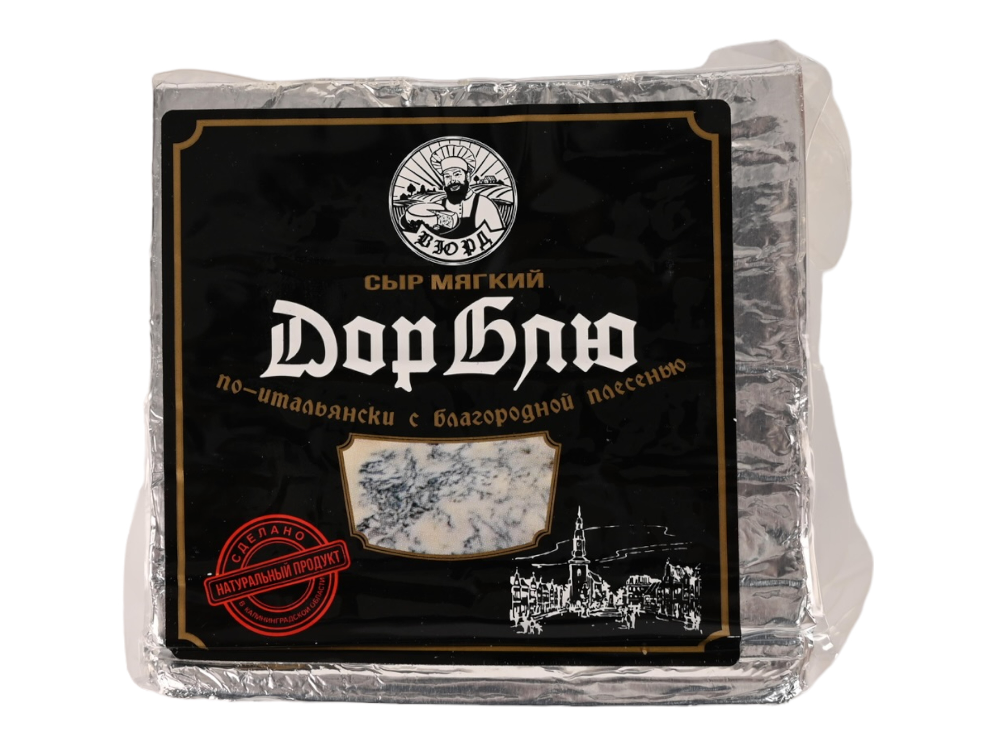 картинка Сыр с голубой плесенью "Дор Блю по итальянски" (Брус ~1 кг) от ТД Гурман