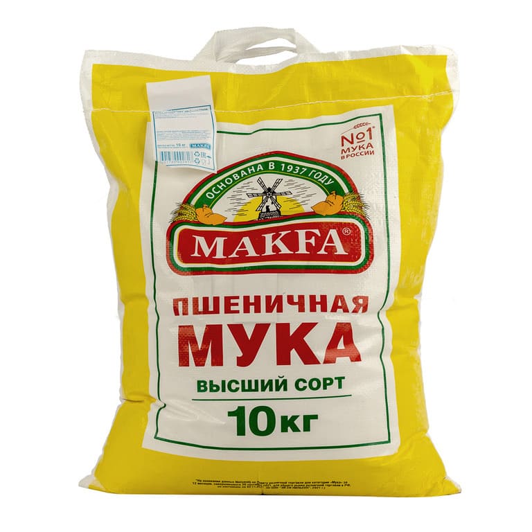 картинка Мука пшеничная "МАКФА" в/с Курган (10 кг) от ТД Гурман